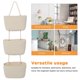 thumbnail image 3 of unbranded Organizador De Pared Beige Con Canastas Colgantes Tejidas Para Espacios Pequeños, 3 of 8