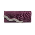 thumbnail image 2 of PENGXIANG Fashion Women Solid Ruched Party Bag Chain Phone Evening Bag, 2 of 5