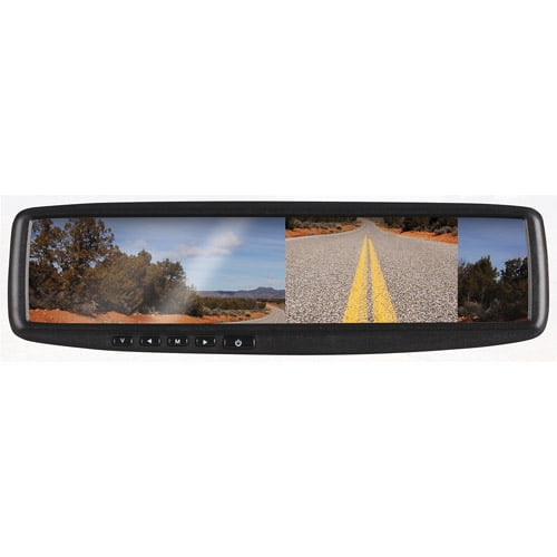 BOSS Audio Systems BV430RVM Rearview Car Mirror with 4.3 Inch Built in High Resolution Digital Monitor Includes Weatherproof Rearview Backup Camera and Brackets 