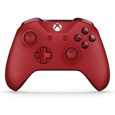 Microsoft Xbox One Wireless Controller, Red, (Best Bluetooth Dongle For Xbox One Controller)