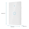 thumbnail image 2 of WiFi Touch Screen Switch Single Circle 1-Way Smart Wall Controller AC 90-250V / 25.4 cm, 2 of 9