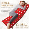 thumbnail image 5 of Gaeub White and Green Polka Dot Printed Long Body Pillowcase Envelope Closure 1 Pack Wrinkle for Night Sweats - 20x54 in, 5 of 8