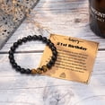 thumbnail image 5 of Birthday Present for Him 21st 30th 40th 50th 60th 70th Anniversary Gift Elastic Rope Bracelet Men Christmas Ornament Stylish, 5 of 6