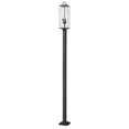thumbnail image 3 of 3 Light Outdoor Post Mount In Contemporary Style-120.25 Inches Tall And 9.25 Inches Wide-Black Finish-Seedy Glass Color Z-Lite 592Phbs-536P-Bk, 3 of 8