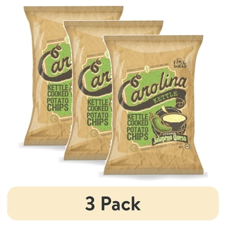 (3 pack) Carolina Kettle Jalapeno Queso 5 ounce