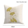 thumbnail image 2 of Funda de almohada de lino de hoja de ginkgo Simple funda de almohada de sofá de sala de estar Vhermosa CPB-YL536-3, 2 of 5