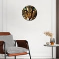 thumbnail image 2 of 12 Inch Wall Clock Battery Operated Silent Clock Decorative for Office, Kitchen, Outdoor, Living Room，A Cat with Big Eyes Lovely Drawing, 2 of 4