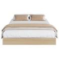 thumbnail image 2 of Wood Platform Bed with Fluted Design, Low Profile BedFrame, Minimalist Bed Base with Noise-Free, Easy Assembly, No Box Spring Needed, 2 of 11