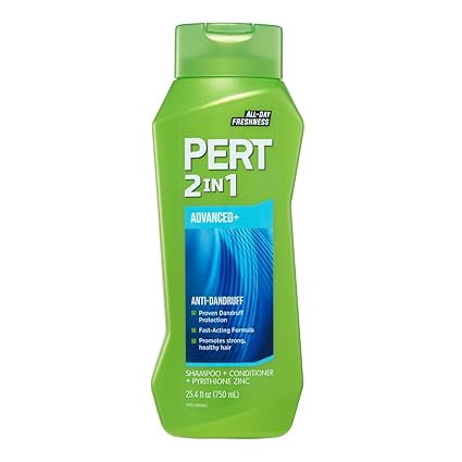 Pert plus Anti-Dandruff 2-in-1 Shampoo & Conditioner, 25.4 Oz Pack of 12