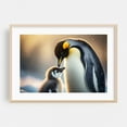 thumbnail image 2 of Emperor penguin with chick - Photography Wildlife Animal Nature Winter Snow Scenic Unframed Wall Art Print 12 x 18 inches, 2 of 7
