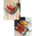 thumbnail image 4 of CHUNTIAN 100% Pure Mulberry Silk Square Scarf 27"x27" Women Neckerchief Headscarf Gift Packed, 4 of 5