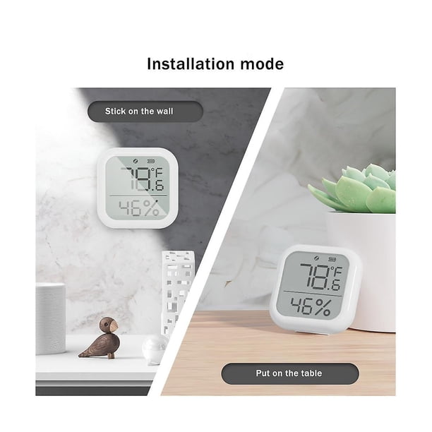 Sensor de temperatura y humedad inteligente PENGJJMXG Para Tuya Zigbee Control remoto digital