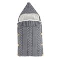 thumbnail image 1 of HLONK Born Unisex Cotton Knit Wrap Swaddle Baby Sleepsacks  Gray, 1 of 5