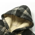 thumbnail image 6 of FDGIU ‌‌‌‌‌Men's Flannel Jacket - Fleece Lined Plaid Zip Up Hoodie Winter Warm Coat, 6 of 6