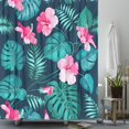 thumbnail image 4 of Cute Floral Waterproof Shower Curtains 60x72 Inch Waterproof Hook Bath Curtain Fabric Machine Washable with Hooks, 4 of 10