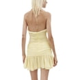 thumbnail image 6 of Biekopu Women Sleeveless Summer Dress，Ruffled Flower Ruched Cocktail Party Dress with Tassels for Club Street Wear,S/M/L, 6 of 7