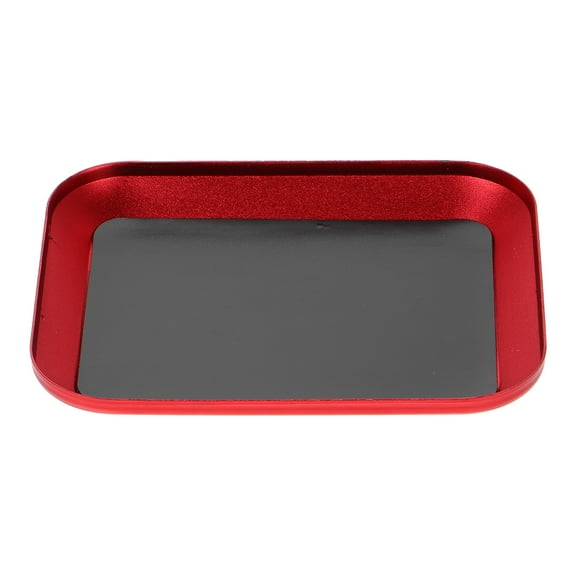 OFFIGAM Parts Organizer Red Metal Screw Storage Container For Workbench Use 1Set 4.2In X 3.4In X 0.4In