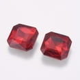 thumbnail image 3 of 10pcs Pointed Back K9 Glass Rhinestone Cabochons Faceted Back Plated Square Mixed color 18x18x6mm, 3 of 4