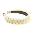 thumbnail image 2 of Headband WithTooth Wide Braid Messy Hair Hoop, Non-Slip Messy Braided Headband, Women Synthetic Hair Plaited Braids Elastic Headband, 2 of 5