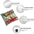 thumbnail image 6 of nygtbtfer Decorative Pillowcase Set of 2, Present Gifts Red Green Polka Dots Porch Outdoor Home Decor, Bells Winter Holiday Party White, 6 of 7