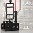 thumbnail image 3 of Synergee 5 Barbell Holder. Vertical Storage & Organization. Home, Commercial & Garage Gyms, Holds 5 Barbells. Version 1, 3 of 6