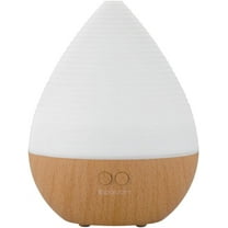 SpaRoom BotanicAir Ultrasonic Essential Oil Diffuser , White Ribbed Top with Woodgrain