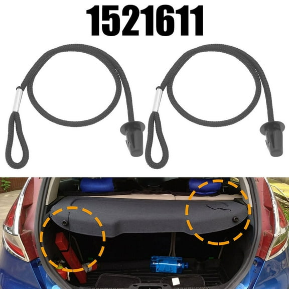 2x Door Rear Parcel Shelf Strap For Ford Fiesta 2008-2012 1521611