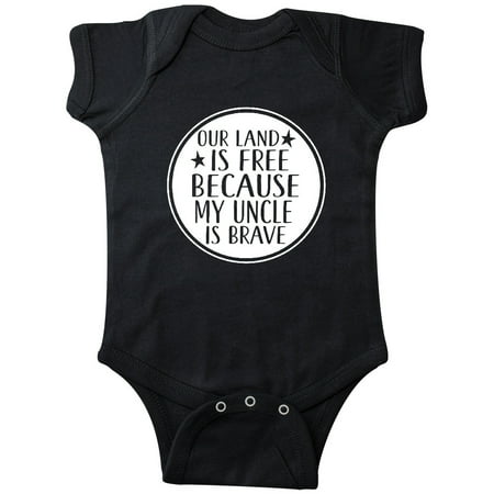 

Inktastic Military Uncle Land is Free Nephew Gift Baby Boy or Baby Girl Bodysuit
