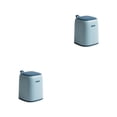thumbnail image 2 of Advancent Hermoso bote de basura con mango de silicona: mantenga el espacio ordenado y con estilo Cesto de basura Muebles para el hogar Productos azul claro 2piezas, 2 of 6