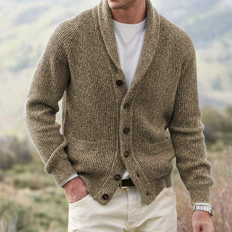 Mens shawl collar cardigan sweaters hotsell