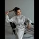 thumbnail image 5 of Conjunto Deportivo para Mujer: Sudadera con Capucha y Cremallera de Larga con Pantalones de Color Liso con Cordones - Conjunto de Dos Piezas Gris L, 5 of 7