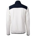thumbnail image 3 of Men's Cutter & Buck White/Navy Delaware State Hornets Big & Tall Cascade Eco Sherpa Fleece Full-Zip Jacket, 3 of 3