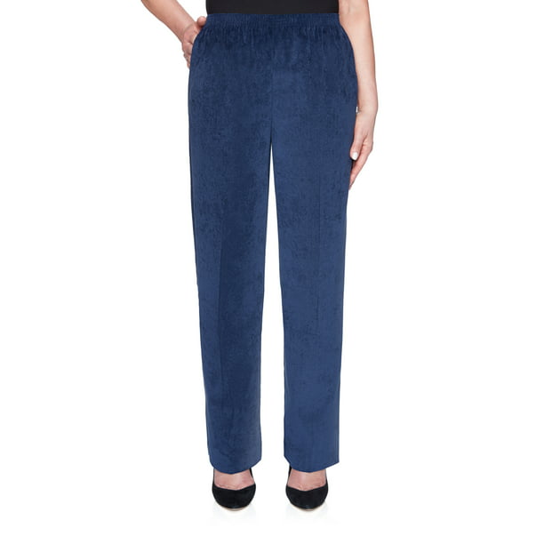 Alfred Dunner - Alfred Dunner Womens Pull-on Solid Corduroy Pants ...