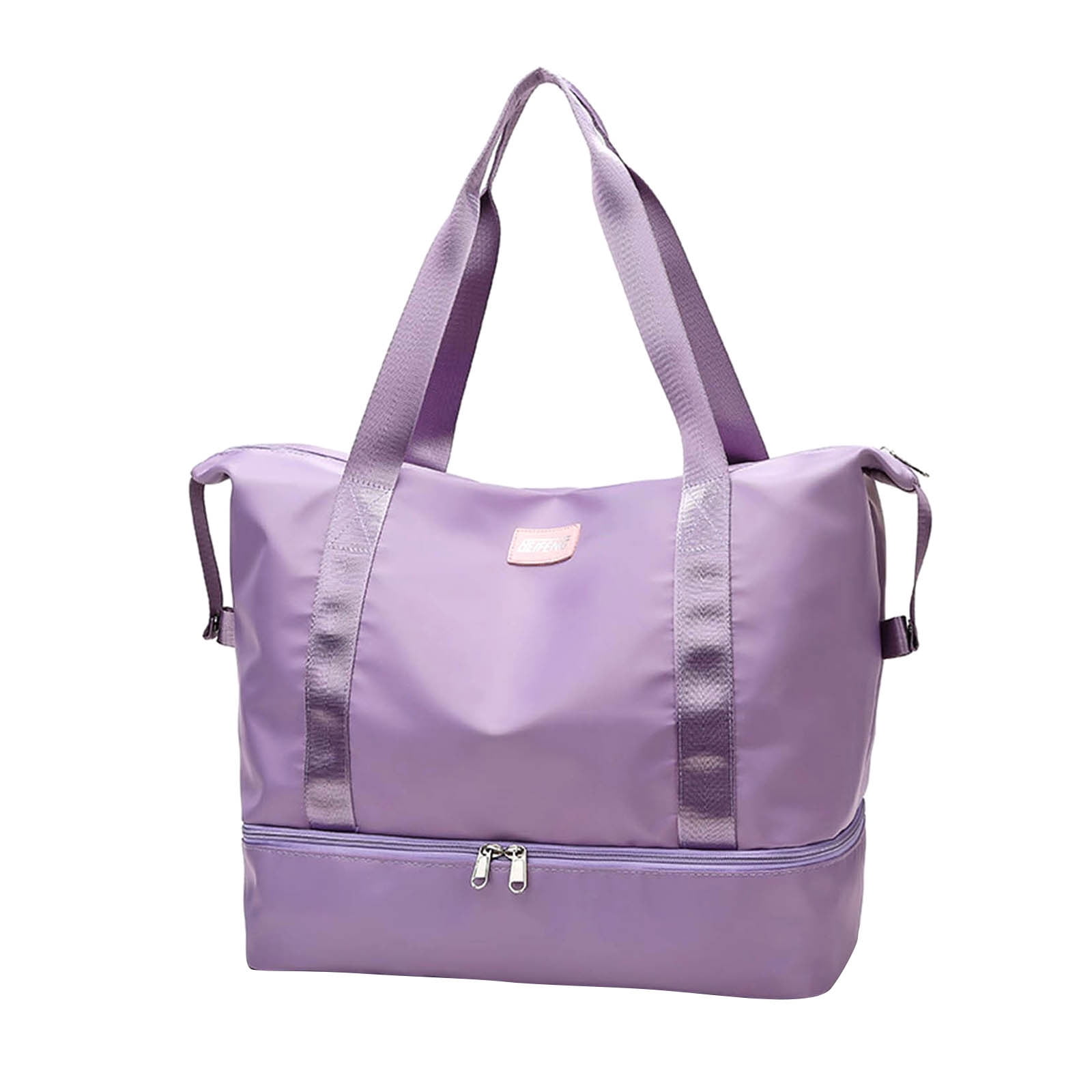 Cadorn Nylon Travel Tote Bag Women's Lightweight Gym Handbag with Large Capacity, Maternity Organizer Fits on Luggage for Travel, Gym, and Daily Use
