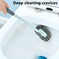 thumbnail image 5 of Todaioua Toilet Brush Commercial Toilet Bowl Heavy Duty Cleaning, Bending Toilet Cleaning Brush - Reach Narrow Gaps with Japanese Design, Space-Saving Hang & Dry Feature, 5 of 6