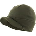 thumbnail image 1 of Viworld Winter Men's Knit Cap with Brim Beanie Hat Warm Thick Hat for Outdoor, 1 of 7
