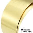 thumbnail image 4 of Uxcell Brass Sheet Roll Metal Foil Plate 1000mm Length x100mm Width x 0.2mm Thickness, 4 of 4