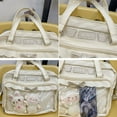 thumbnail image 4 of Sonducket Bolso impermeable duradero de PU con bolsos cruzados de moda para diversas ocasiones para mujer Tote Bolsas de mensajero y de hombro azul, 4 of 6