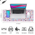 thumbnail image 5 of Long Mouse Pads for Desk,Pioneer Flower Floral Print Pattern Desk Mats on Top Of Desks, Desk Mouse Pad Extra Large with 3mm Non-Slip Base and Stitched Edge for Gaming,Office,Work,Home 31.5"x11.8", 5 of 6
