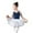 Blue, variant on Huanglei Kid Girls Ballet Dance Dress Lace Short Sleeve Leotards With Removable Tutu Skirt Ballerina Outfit Dancewear