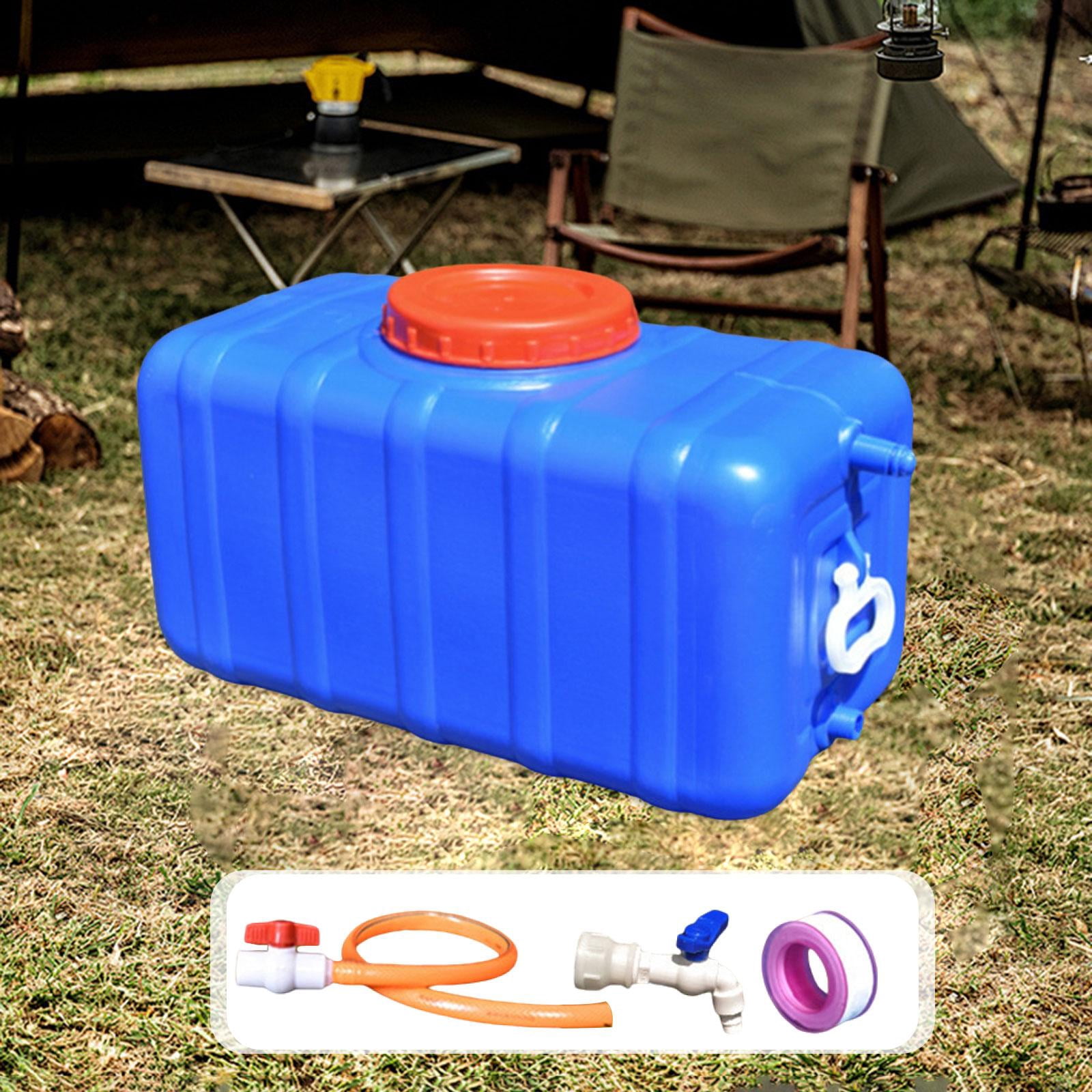 harayaa Utility Water Tank Reusable Horizontal Storage Bucket for Camping Garden Car blue 47.5kg