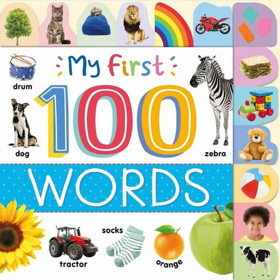 My First 100 Words: Photographic First Picture Dictionary with Tabbed Pages, (Board Book)