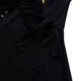 thumbnail image 4 of Spring Summer Dress for Women Casual Ruffle 3/4 Sleeve Wrap Dress with Pockets, 4 of 8
