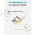 thumbnail image 4 of Cable Ethernet DDMALL CAT 8 de 20 pies/6 m de alta velocidad, 40 Gbps, 2000 MHz, 4 of 9