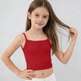 thumbnail image 3 of Diufon Girls Camisole Spaghetti Strap Cropped Tank Tops for Teen Girl Sleeveless Basic Dance Vest Top Sport Bras, 3 of 10