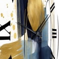 thumbnail image 3 of Designart "Regal Dark Blue and Gold Strokes XVI" Modern Geometric Oversized Wall Clock, 3 of 6
