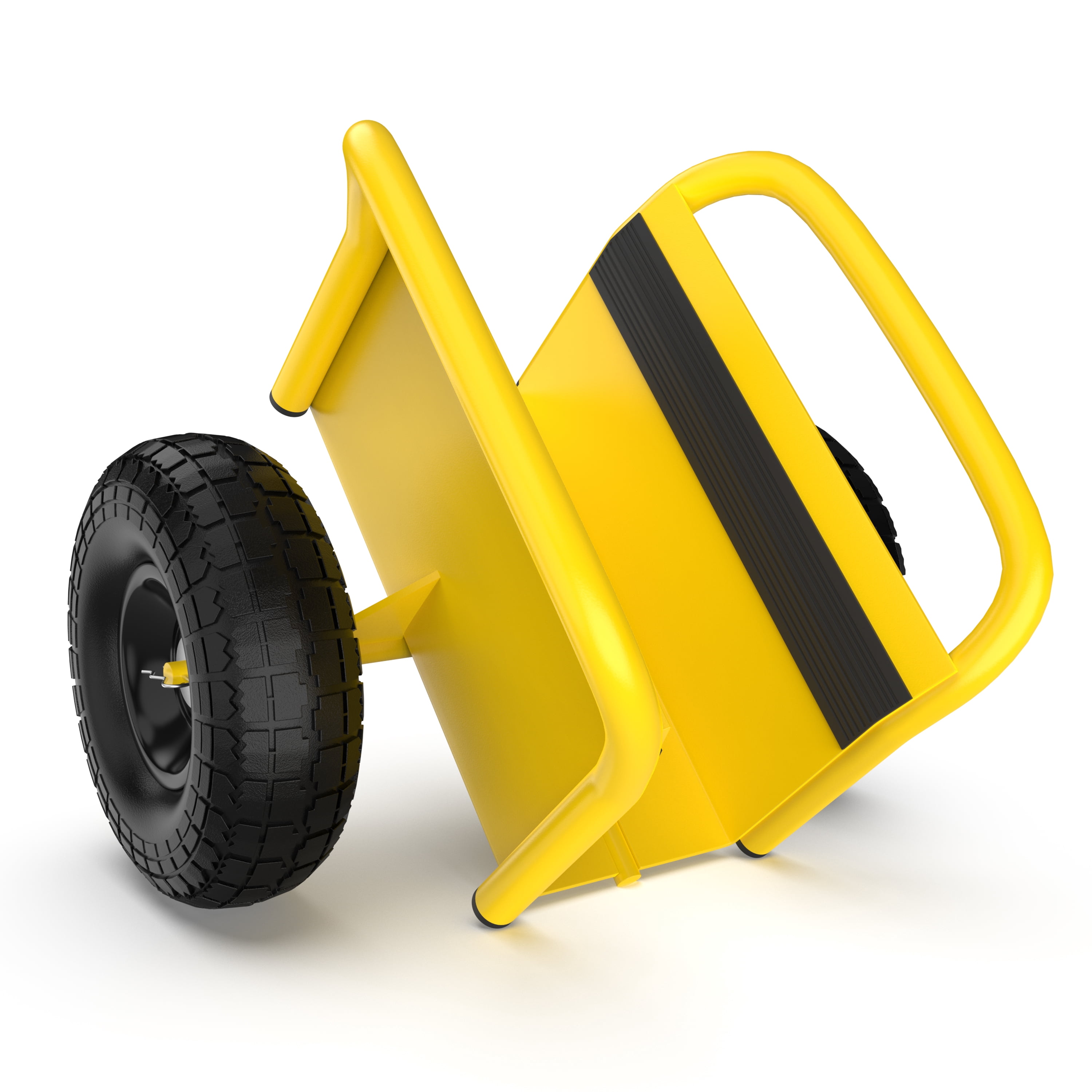 Miniyam Panel Dolly, 1000LBS Capacity, 2-Wheel Adjustable Clamp Cart for Slab Material Handling, Yellow