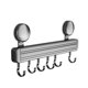 thumbnail image 2 of Estante para cucharas y palas de cocina con ventosa, gancho para colgar sin costuras, marco de metal, adhesivo fuerte, para dormitorio, resistente, diseño plegable, 2 niveles, organizador de, 2 of 9