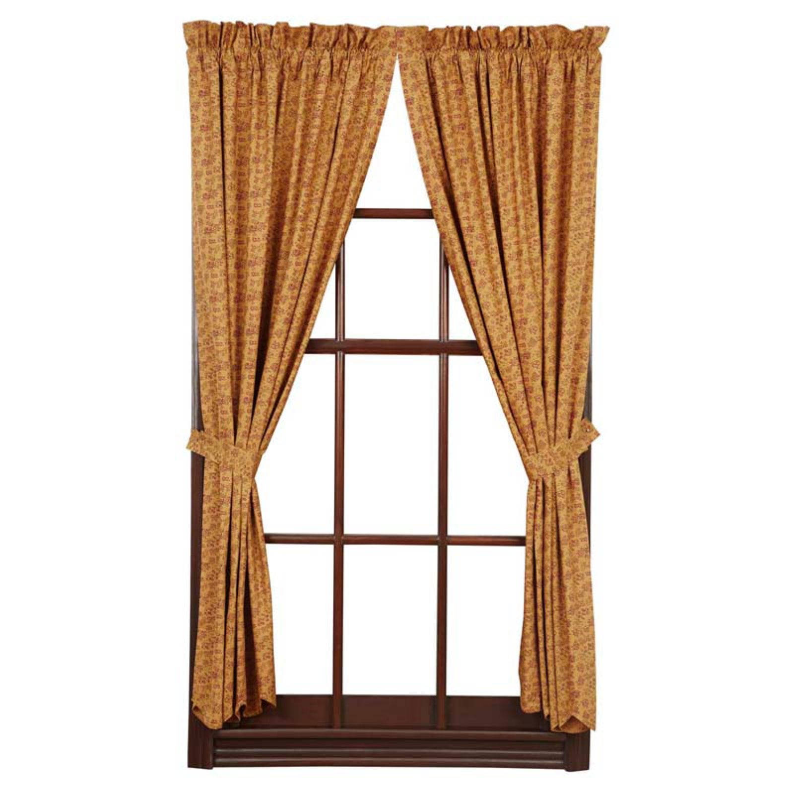 VHC Classic Country Primitive Window Curtains Lewiston Scalloped