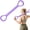 Purple, variant on Resistance Band with Handles, Elastic Bands for Working Out,Arm,Back,Shoulder Training Elastic Ropes,Exercise Equipment for Yoga, Pilates,Physical Therapy Stretching